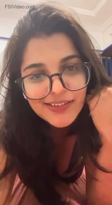 Cute Gir Making a Selfie Video for Seducing