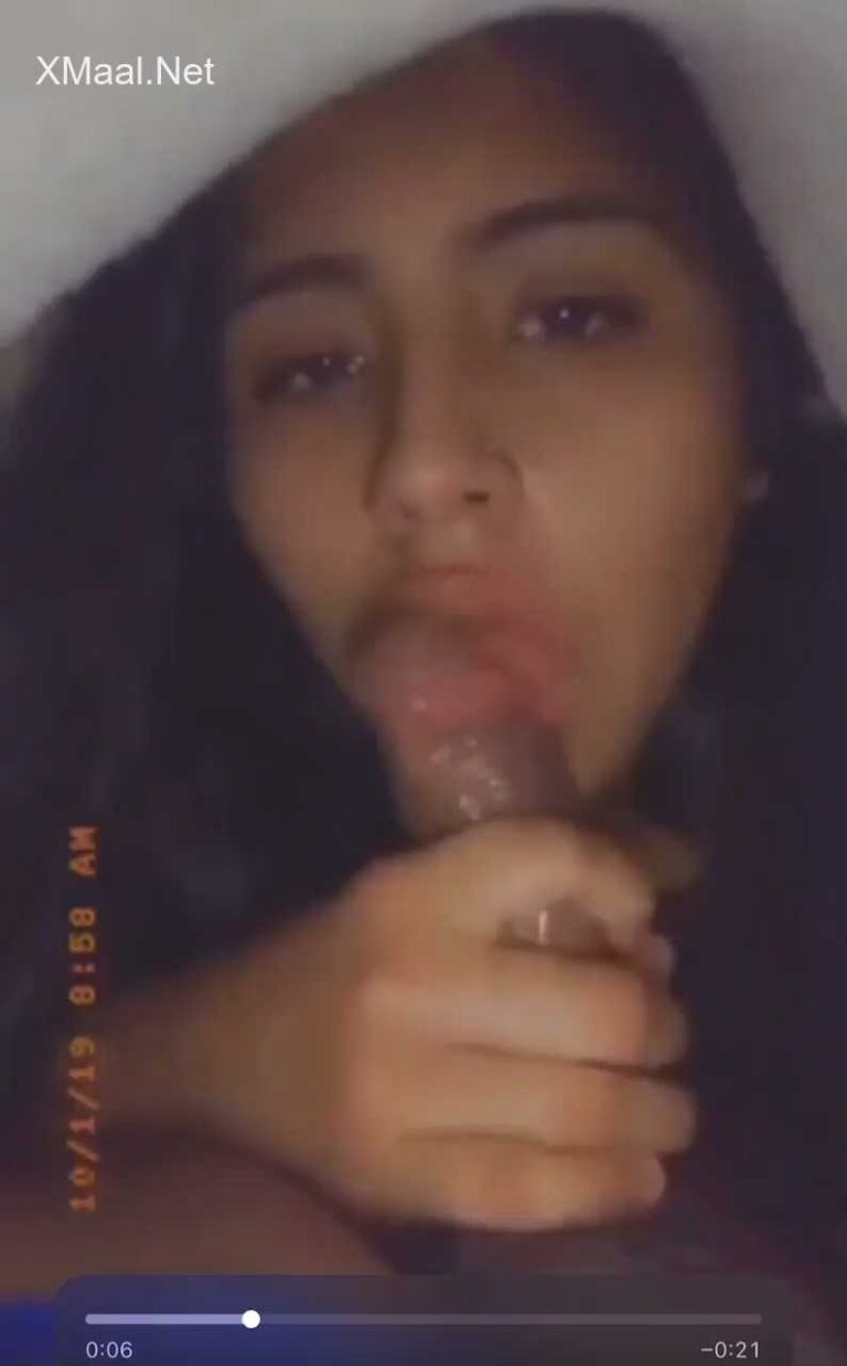 My Sister Giving me Blowjob at Night inside the Blanket